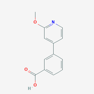 molecular formula C13H11NO3 B1431986 3-(2-Methoxypyridin-4-yl)benzoic acid CAS No. 1554504-76-5