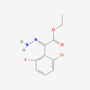 Ethyl 2-(2-bromo-6-fluorophenyl)-2-hydrazinylideneacetate