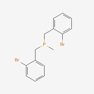 molecular formula C15H15Br2P B14319891 Phosphine, bis[(2-bromophenyl)methyl]methyl- CAS No. 104246-91-5