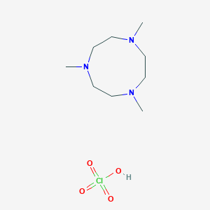molecular formula C9H22ClN3O4 B14319907 Perchloric acid;1,4,7-trimethyl-1,4,7-triazonane CAS No. 111886-78-3