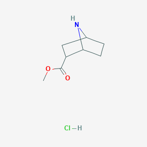 molecular formula C8H14ClNO2 B1431991 Methyl 7-azabicyclo[2.2.1]heptane-2-carboxylate hydrochloride CAS No. 1803607-66-0