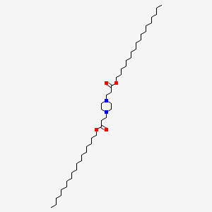 molecular formula C46H90N2O4 B14319929 Dioctadecyl 3,3'-(piperazine-1,4-diyl)dipropanoate CAS No. 111980-78-0