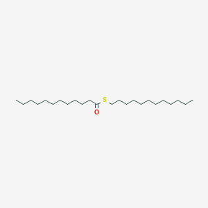 molecular formula C24H48OS B14319989 Dodecanethioic acid, S-dodecyl ester CAS No. 103212-64-2