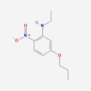 molecular formula C11H16N2O3 B1432003 N-Ethyl-2-nitro-5-propoxyaniline CAS No. 1445322-48-4