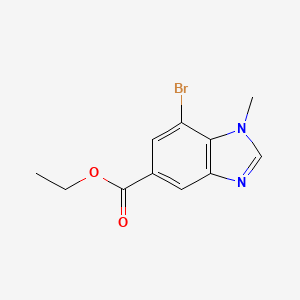 Ethyl 7-bromo-1-methyl-1,3-benzodiazole-5-carboxylate