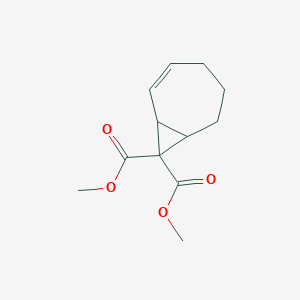 molecular formula C12H16O4 B14320047 Dimethyl bicyclo[5.1.0]oct-2-ene-8,8-dicarboxylate CAS No. 110418-99-0