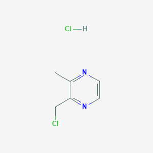 molecular formula C6H8Cl2N2 B1432005 2-(Chloromethyl)-3-methylpyrazine hydrochloride CAS No. 1609400-79-4