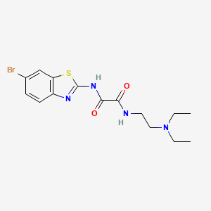 molecular formula C15H19BrN4O2S B14320086 N-(6-Bromo-2-benzothiazolyl)-N'-(2-(diethylamino)ethyl)ethanediamide CAS No. 104388-99-0