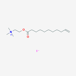 molecular formula C16H32INO2 B14320096 N,N,N-Trimethyl-2-[(undec-10-enoyl)oxy]ethan-1-aminium iodide CAS No. 109597-58-2