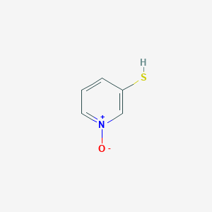 molecular formula C5H5NOS B143201 1-Oxidopyridin-1-ium-3-thiol CAS No. 127108-46-7