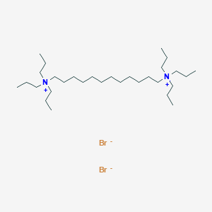 molecular formula C30H66Br2N2 B14320105 1,12-Bis(tripropyl ammonium)dodecane dibromide CAS No. 106327-23-5