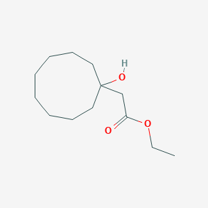 molecular formula C13H24O3 B14320121 Ethyl (1-hydroxycyclononyl)acetate CAS No. 112296-55-6