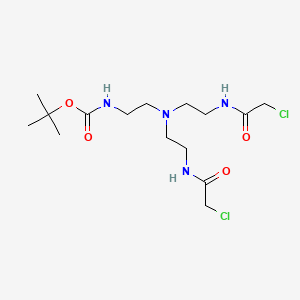 molecular formula C15H28Cl2N4O4 B1432014 2N-Boc-2',2''-triaminotriethylamine-bis(chloroacetamide) CAS No. 336817-27-7