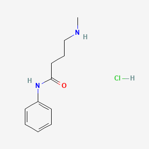 molecular formula C11H17ClN2O B1432015 4-(methylamino)-N-phenylbutanamide hydrochloride CAS No. 1797018-11-1