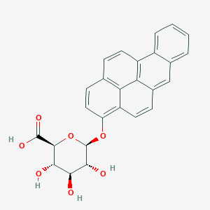 molecular formula C26H20O7 B143202 Benzo(a)pyrene-3-O-glucuronide CAS No. 60262-81-9
