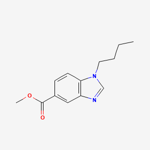 molecular formula C13H16N2O2 B1432020 Methyl 1-butyl-1,3-benzodiazole-5-carboxylate CAS No. 1414029-20-1