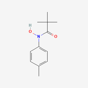 molecular formula C12H17NO2 B14320225 N-Hydroxy-2,2-dimethyl-N-(4-methylphenyl)propanamide CAS No. 111750-21-1