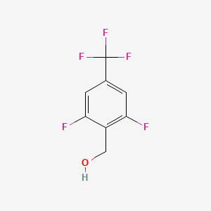 molecular formula C8H5F5O B1432026 [2,6-Difluoro-4-(trifluoromethyl)phenyl]methanol CAS No. 1803570-73-1