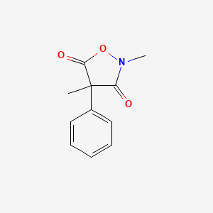 molecular formula C11H11NO3 B14320313 2,4-Dimethyl-4-phenyl-1,2-oxazolidine-3,5-dione CAS No. 111943-76-1