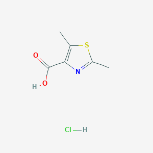 molecular formula C6H8ClNO2S B1432033 Dimethyl-1,3-thiazole-4-carboxylic acid hydrochloride CAS No. 1803586-31-3