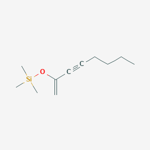 molecular formula C11H20OSi B14320330 Silane, trimethyl[(1-methylene-2-heptynyl)oxy]- CAS No. 109283-55-8