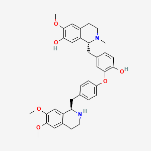 molecular formula C36H40N2O6 B14320344 R,R-Pampulhamine CAS No. 110300-71-5