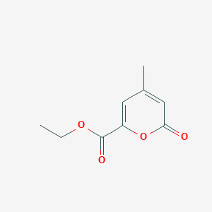 molecular formula C9H10O4 B14320363 Ethyl 4-methyl-2-oxo-2H-pyran-6-carboxylate CAS No. 103692-71-3