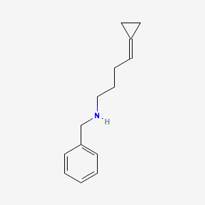 molecular formula C14H19N B14320366 N-Benzyl-4-cyclopropylidenebutan-1-amine CAS No. 112519-34-3