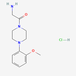 {2-[4-(2-Methoxyphenyl)piperazin-1-yl]-2-oxoethyl}amine hydrochloride