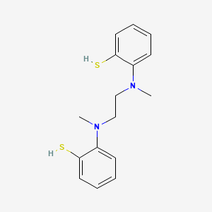 molecular formula C16H20N2S2 B14320393 Benzenethiol, 2,2'-[1,2-ethanediylbis(methylimino)]bis- CAS No. 109334-45-4