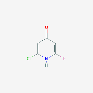 molecular formula C5H3ClFNO B1432043 2-Chloro-6-fluoropyridin-4-ol CAS No. 1807206-99-0
