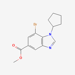Methyl 7-bromo-1-cyclopentyl-1,3-benzodiazole-5-carboxylate