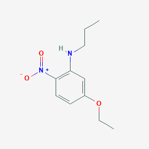 B1432046 5-Ethoxy-2-nitro-N-propylaniline CAS No. 1437794-86-9