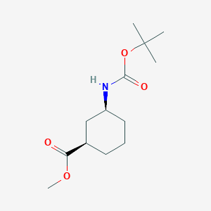 methyl (1R,3S)-3-[(2-methylpropan-2-yl)oxycarbonylamino]cyclohexane-1-carboxylate