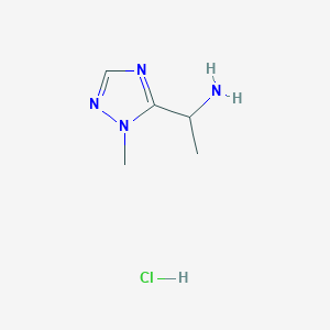 1-(1-methyl-1H-1,2,4-triazol-5-yl)ethan-1-amine hydrochloride