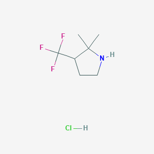 2,2-Dimethyl-3-(trifluoromethyl)pyrrolidine hydrochloride