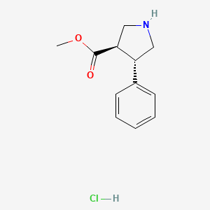trans-Methyl 4-phenylpyrrolidine-3-carboxylate hydrochloride