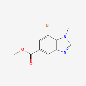 molecular formula C10H9BrN2O2 B1432058 Methyl 7-bromo-1-methylbenzodiazole-5-carboxylate CAS No. 1420800-41-4