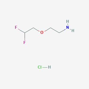 molecular formula C4H10ClF2NO B1432063 2-(2,2-Difluoroethoxy)ethan-1-amine hydrochloride CAS No. 1782326-65-1