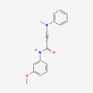 molecular formula C17H16N2O2 B14320638 N-(3-Methoxyphenyl)-3-[methyl(phenyl)amino]prop-2-ynamide CAS No. 112439-56-2