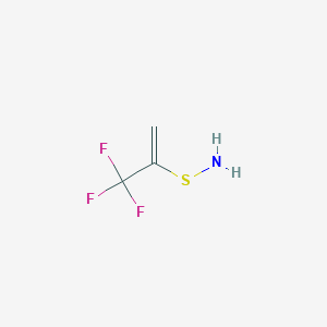 molecular formula C3H4F3NS B14320651 S-(3,3,3-Trifluoroprop-1-en-2-yl)-(thiohydroxylamine) CAS No. 106306-16-5