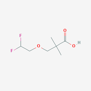 molecular formula C7H12F2O3 B1432069 3-(2,2-Difluoroethoxy)-2,2-dimethylpropanoic acid CAS No. 1545946-21-1