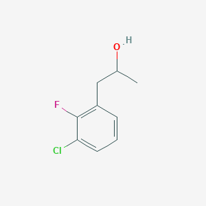 molecular formula C9H10ClFO B1432074 1-(3-Chloro-2-fluorophenyl)propan-2-ol CAS No. 1557465-89-0