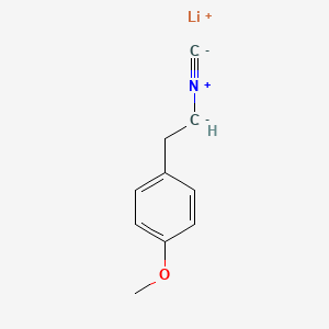 molecular formula C10H10LiNO B14320757 lithium;1-(2-isocyanoethyl)-4-methoxybenzene CAS No. 112057-92-8
