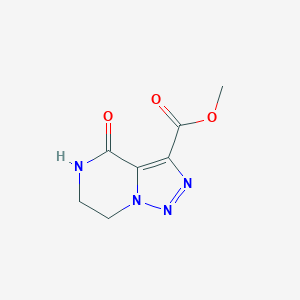 molecular formula C7H8N4O3 B1432076 Methyl 4-oxo-4,5,6,7-tetrahydro[1,2,3]triazolo[1,5-a]pyrazine-3-carboxylate CAS No. 1039766-71-6