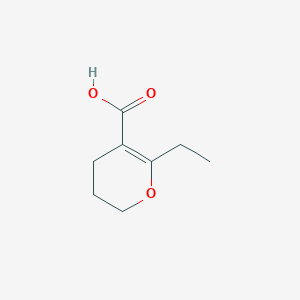 molecular formula C8H12O3 B1432080 6-乙基-3,4-二氢-2H-吡喃-5-羧酸 CAS No. 1803591-24-3