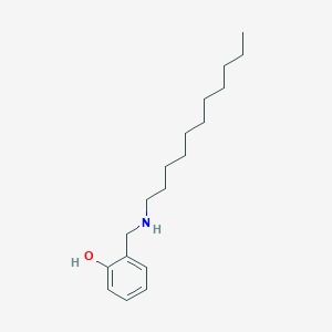 molecular formula C18H31NO B14320808 Phenol, 2-[(undecylamino)methyl]- CAS No. 109972-91-0
