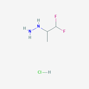 (1,1-Difluoropropan-2-yl)hydrazine hydrochloride
