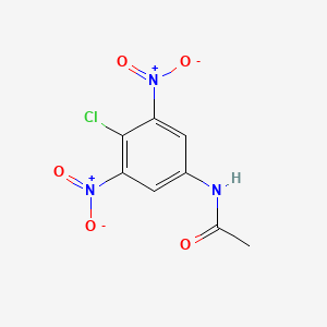 molecular formula C8H6ClN3O5 B14320890 N-(4-Chloro-3,5-dinitrophenyl)acetamide CAS No. 112291-36-8