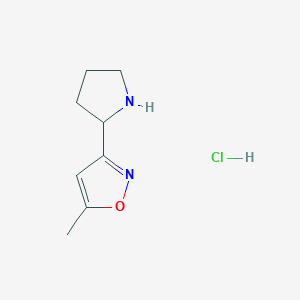 5-Methyl-3-(pyrrolidin-2-yl)-1,2-oxazole hydrochloride